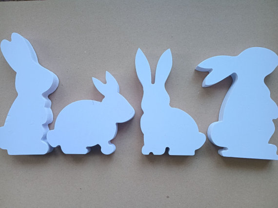 Декоративна підвіска Кролик білий - 2