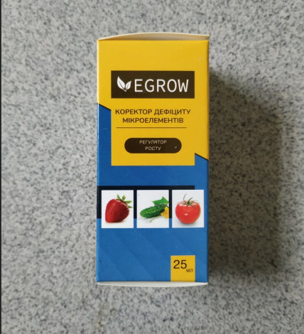 Регулятор росту Егроу (Egrow) рідке для корекції дефіциту мікроелементів 25 мл - 1
