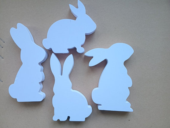 Декоративна підвіска Кролик білий - 1